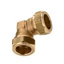 Bonfix compression knee 90°, brass, 2x compression