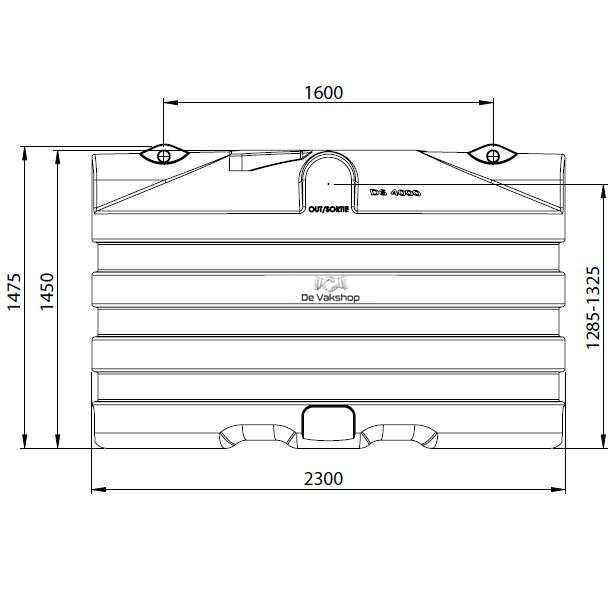 Premium watertank / Septictank 4000 liter tank