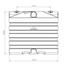 Premium watertank / Septictank 6000 liter tank