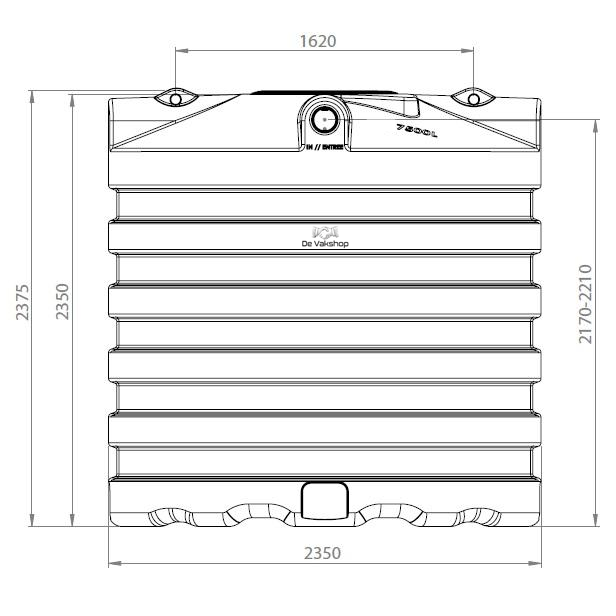 Budget watertank / Septictank 7500 liter