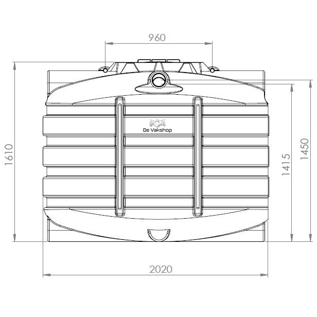 Budget watertank / Septictank 4000 liter