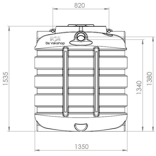 Budget watertank / Septictank 1500 liter