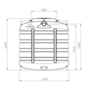 Budget watertank / Septictank 2000 liter
