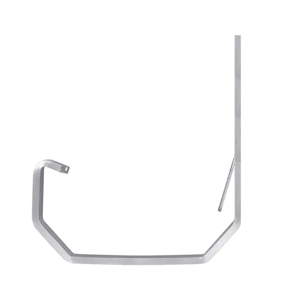 Minigoot muurbeugel aluminium (voor PVC goot)