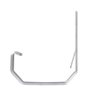 Minigoot muurbeugel aluminium (voor PVC goot)