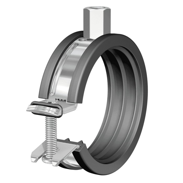 Vakshop Beugel M8/M10 verzinkt met rubber inleg