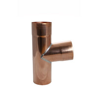 Kopie van T-stuk koper (Ø100 x 100 x 100 mm)