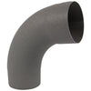 Vestis aluminium bocht 3D RAL 7037 (Ø100 mm)