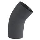 Vestis aluminium bocht 3D RAL 7037 (Ø80 mm)