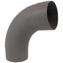 Vestis aluminium bocht 3D RAL 7037 (Ø80 mm)