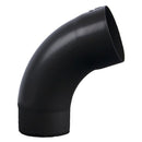 Vestis aluminium bocht K2 MAT Graphite Black (Ø100 mm)