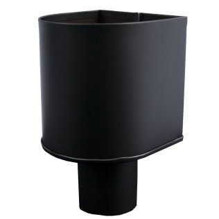 Vestis vergaarbak aluminium Mini K2 MAT Graphite Black (Ø80 mm)