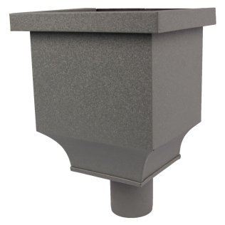 Vestis vergaarbak aluminium Brabant 3D RAL 7037 (Ø100 mm)