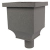 Vestis vergaarbak aluminium Brabant 3D RAL 7037 (Ø100 mm)