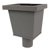 Vestis vergaarbak aluminium Junior 3D RAL 7037 (Ø100 mm)