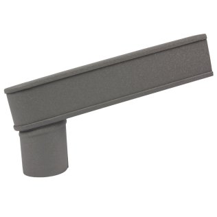 Vestis stadsuitloop aluminium 3D RAL 7037 (60 x 80 - Ø80 mm)