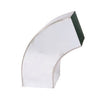 Zinken bocht vierkant gefelst 80 x 80 mm (72 graden)
