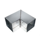 Zinken verstekbocht vierkant 100 x 100 mm (90 graden)