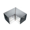 Zinken verstekbocht vierkant 100 x 100 mm (90 graden)