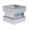 Dubbele wrong zink vierkant - 100 × 100 mm