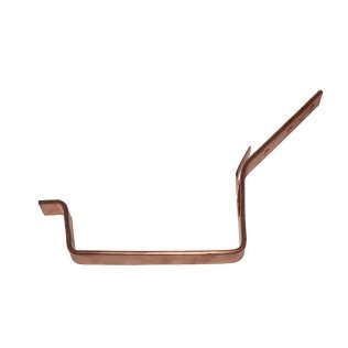 Dakbeugel B37 koper met staart 45 graden en lip (30 x 5 mm) - voorbeeldafbeelding
