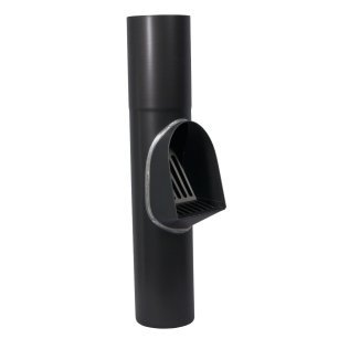 Bladvanger met RVS rooster Noir (Ø 100 mm)