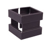 Dubbele wrong zink vierkant Noir - 100 × 100 mm