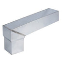 Stadsuitloop zink 60 x 100 mm (uitloop vierkant 100 x 100 mm)