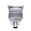 Vergaarbak zink kwadratisch model (Ø100 mm)