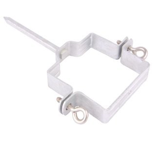 HWA beugel gegalvaniseerd vierkant met pen (100 x 100 mm)