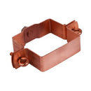 HWA beugel koper vierkant met M10 moer (80 x 80 mm)