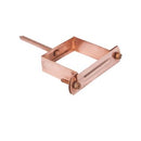 HWA beugel koper vierkant voor nis met pen (80 x 80 mm)