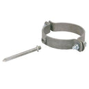 Stalen beugel gegalvaniseerd zwaar model met M8 pen (Ø80 mm)