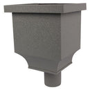 Vestis vergaarbak aluminium Brabant 3D RAL 7037 (Ø80 mm)