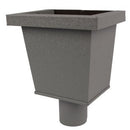 Vestis vergaarbak aluminium Junior 3D RAL 7037 (Ø80 mm)