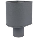 Vestis vergaarbak aluminium Mini 3D RAL 7037 (Ø80 mm)