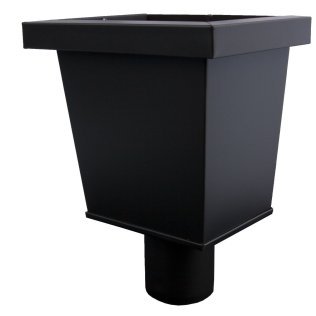 Vestis vergaarbak aluminium Junior K2 MAT Graphite Black (Ø80 mm)