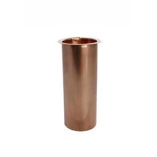 Tapeind voor buis bakgoot koper (Ø80 x 300 mm)