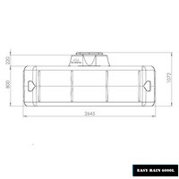 Platte watertank Easy 6000 liter