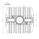 Platte watertank Easy 5000 liter