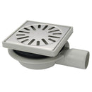 Afvoerput/Vloerput type 4016 (RVS deksel) zijuitloop