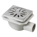 Afvoerput/Vloerput type 4211 (RVS deksel) zijuitloop