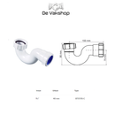 Badsifon pp met klemringaansluiting