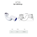 Badsifon pp met klemringaansluiting