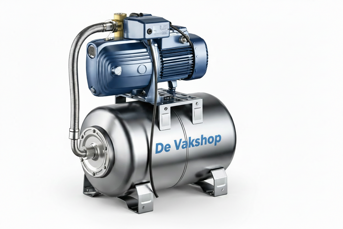 Pedrollo Hydrofoor FUTURE JETm 2A-ST - 60L (RVS expansietank) 230V 1.25pk 0.9kW(7,2 kuub per uur)