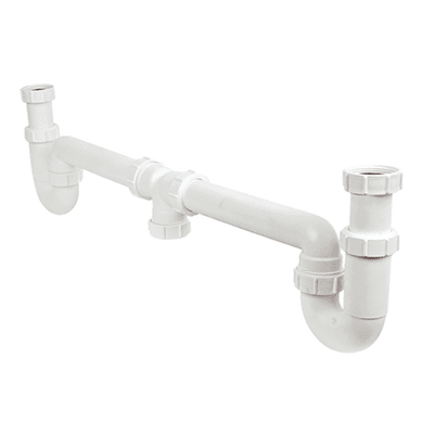 Martens dubbele sifon PP - 1 1/2 inch × 40 mm - productfoto