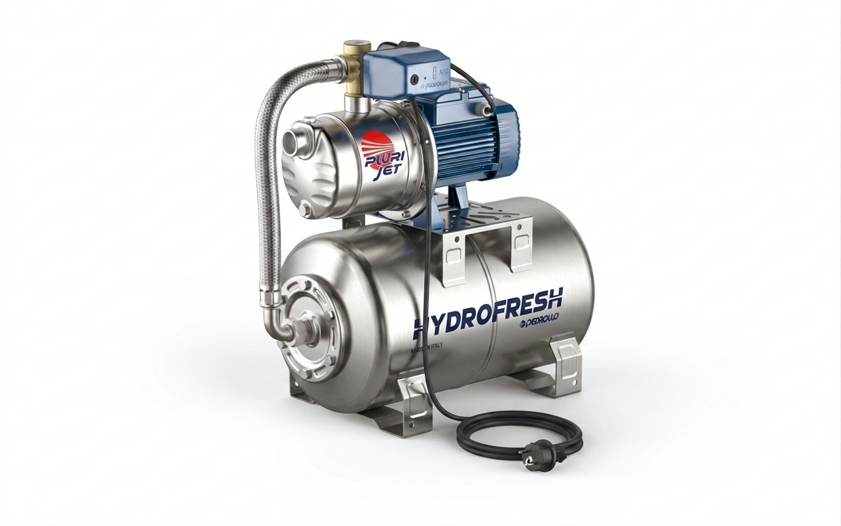 Pedrollo JSWm2A (15M)/ 24L Pressurized water system 230V 1.5hp 1.1kW (4.2 cubic meters per hour)