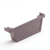 HWA Bakgoot eindstuk rechts PVC