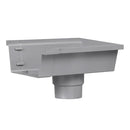 HWA Bakgoot einduitloop rechts PVC