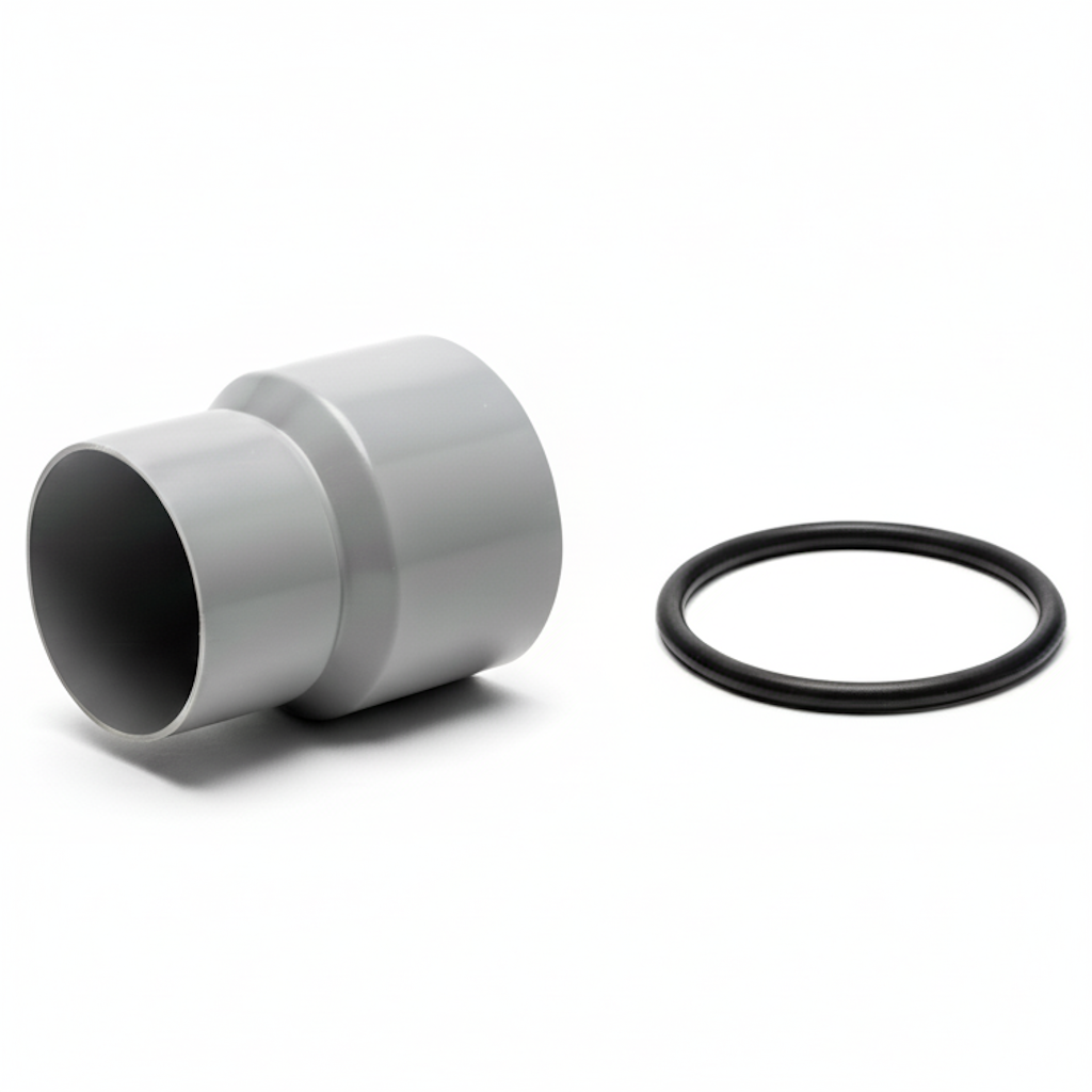 Krimpmof PVC naar Metaal – Inclusief Rubberring